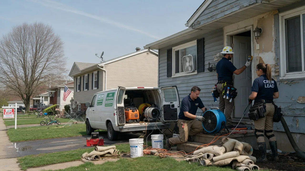 Flood Cleanup in Highland Village, TX near me